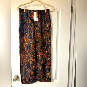 Farm Rio printed pull on pants Butterfly Sky